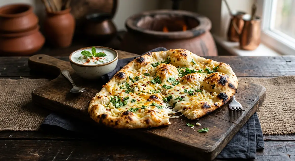 Cheese & Garlic Naan